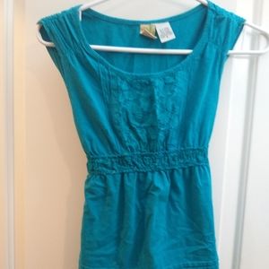 3/$15  blue vintage Billabong tie shirt size small